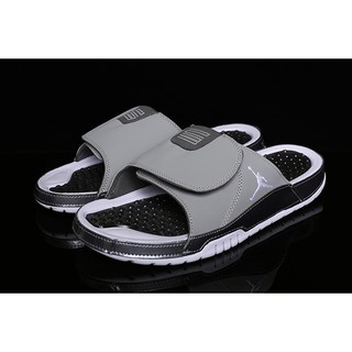 white jordan slippers
