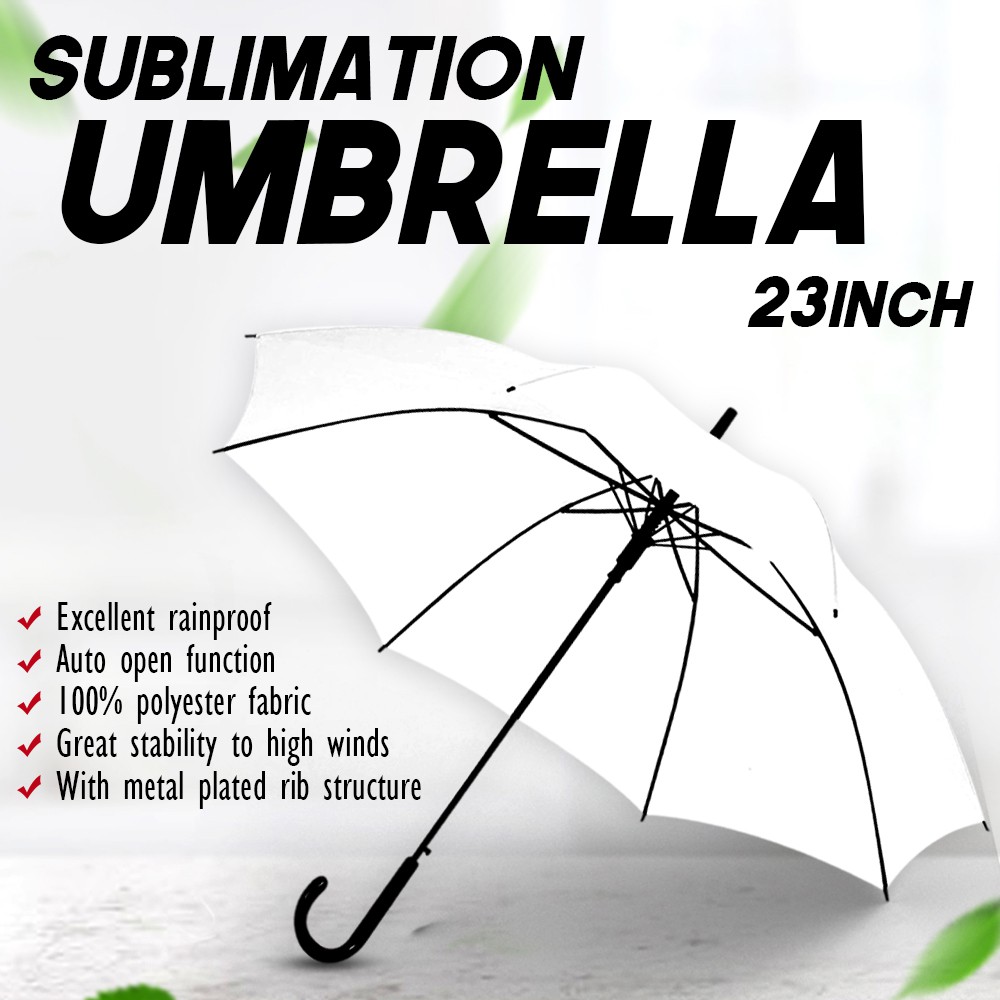 Sublimation Printable Umbrella White for UV and Weather Protection 23