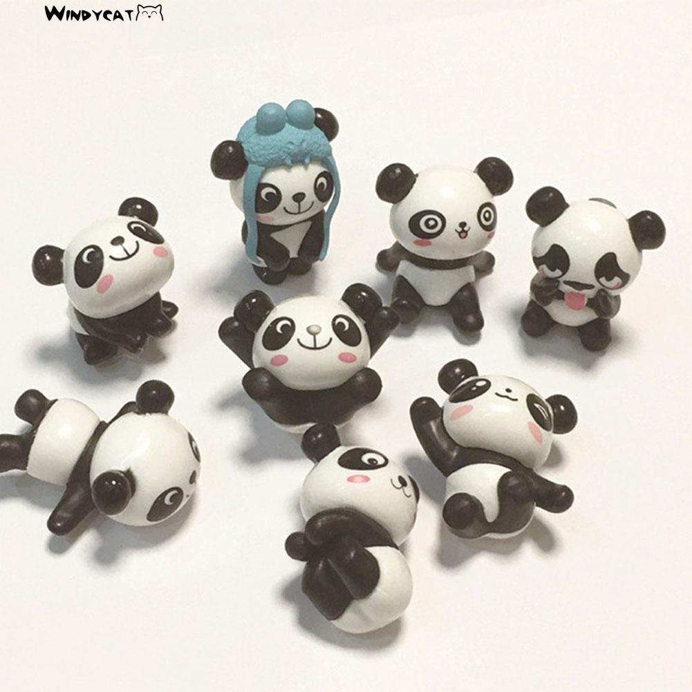 COD Panda Micro Landscape Bonsai Succulent Plant Mini Garden DIY Decor Ornament