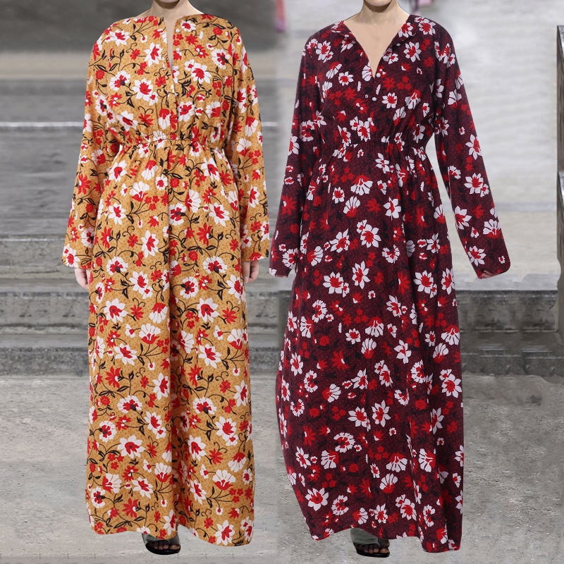 long maxi floral dress