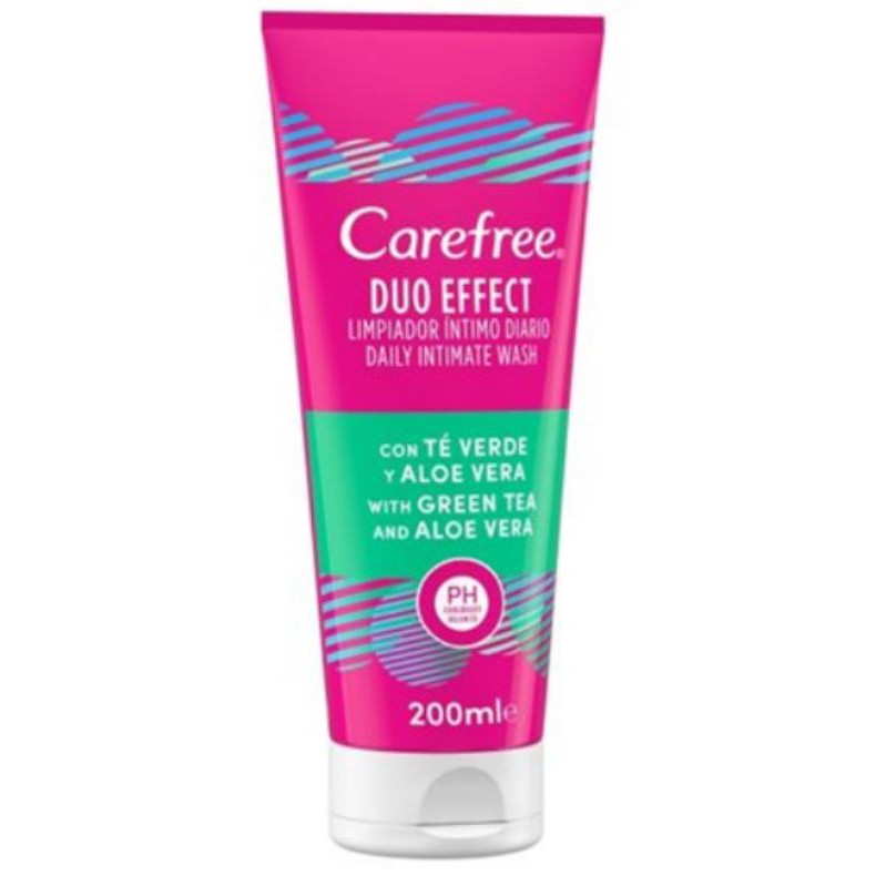 Carefree Duo Effect with Green Tea & Aloe Vera Gel Daily Intimate Wash