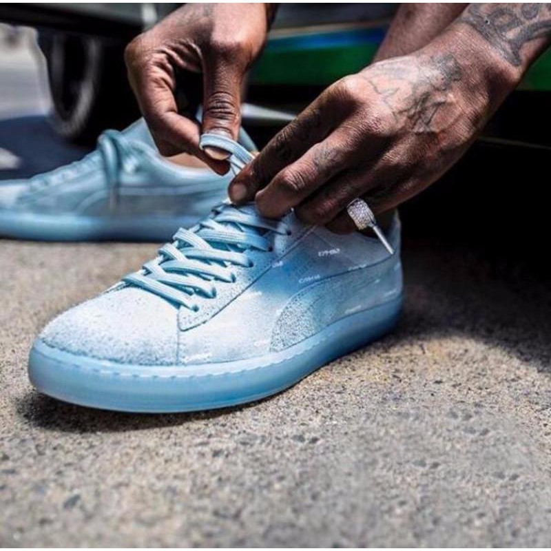 puma suede x pink dolphin