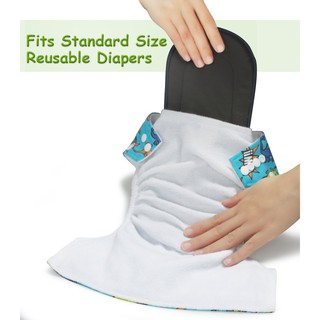 (Ready stock)5 Layer Baby Diaper Insert Bamboo Charcoal Inserts Washable Diaper  Insert for Baby COD #7