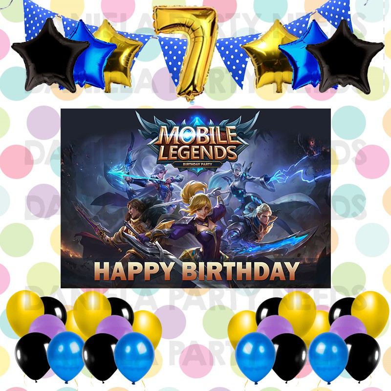 New Arrival Mobile Legends Theme Birthday Party Decoration Set C Mobile Legends Theme Birthday Shopee Philippines - roblox birthday party set roblox theme party decoration set roblocks party set shopee philippines