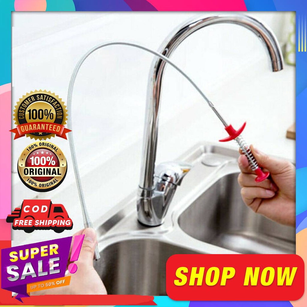 Original 120 Cm Sink Drains Grabber Tool, Wild Tornado Powerful Sink & Drain Cleaner, Blue