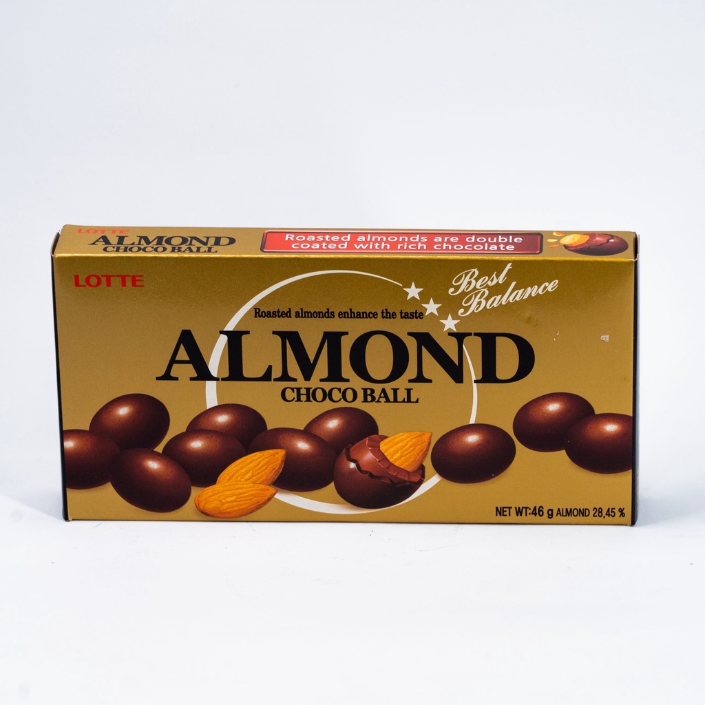 Lotte Almond Choco Balls 46g Korean Chocolate And Nuts Shopee