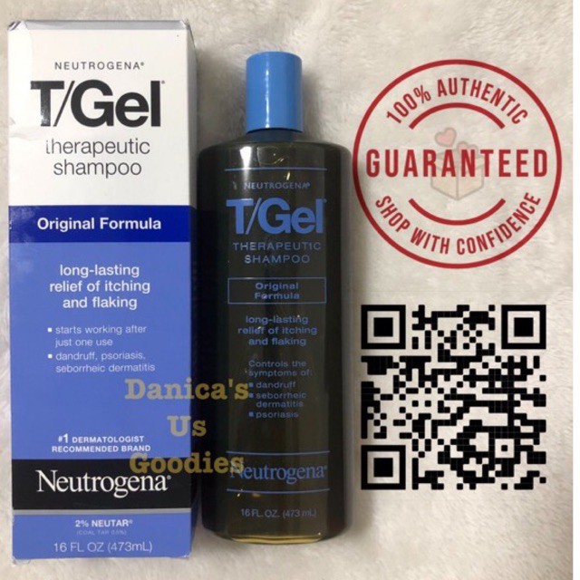 Neutrogena T Gel Therapeutic Shampoo Original Formula 473ml 16oz Shopee Philippines