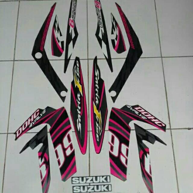 Satria Fu 2012 2013 Black Pink Stickers Shopee Philippines