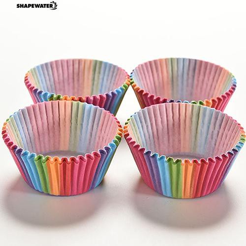 Freeby 24PCS Baking Cups Premium Grade Silicone Small Cake Mold Cupcake Liners Molds Muffin Liners Mold