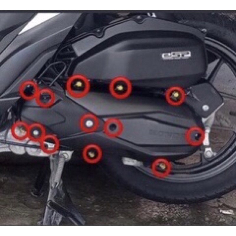 Gold. honda Click/Airblade Crankcase bolts set Shopee Philippines