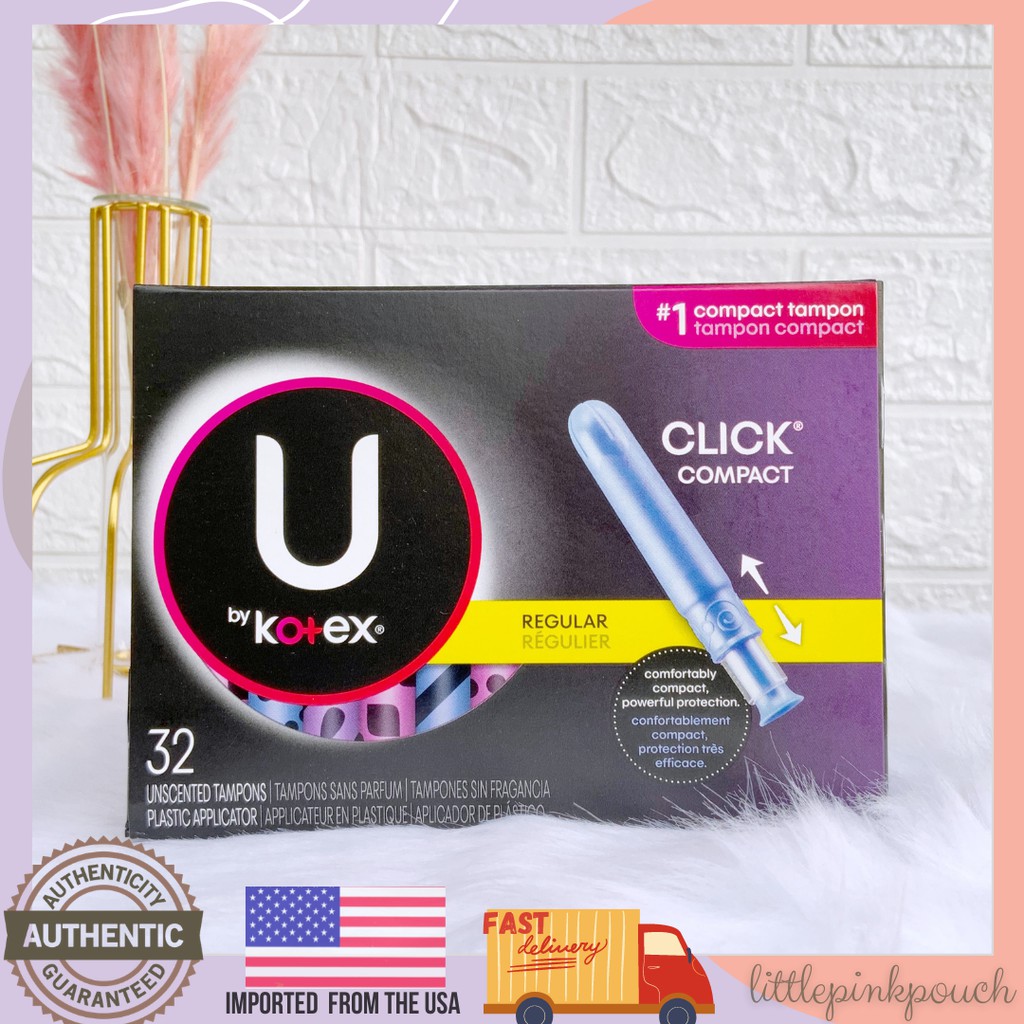 U By Kotex Security Tampons Regular Absorbency Unscented 32 Count Shopee Philippines