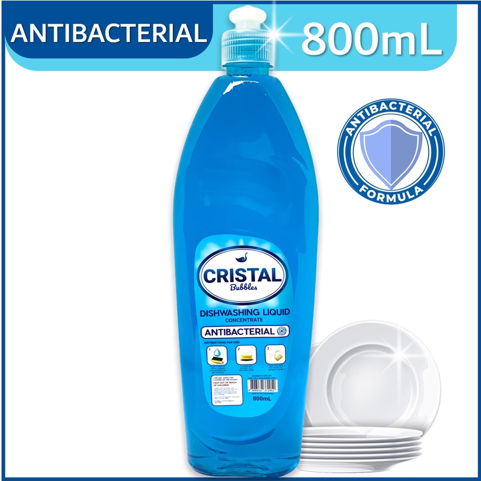 Cristal Bubbles Dishwashing Liquid Antibacterial 800ml CRISTAL DWL