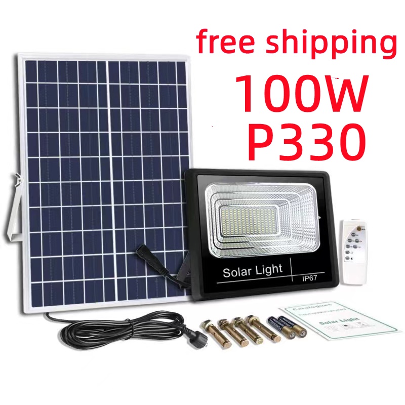 100W Solar Lights outdoor waterproof Flood Solar Light LED Street Lamp