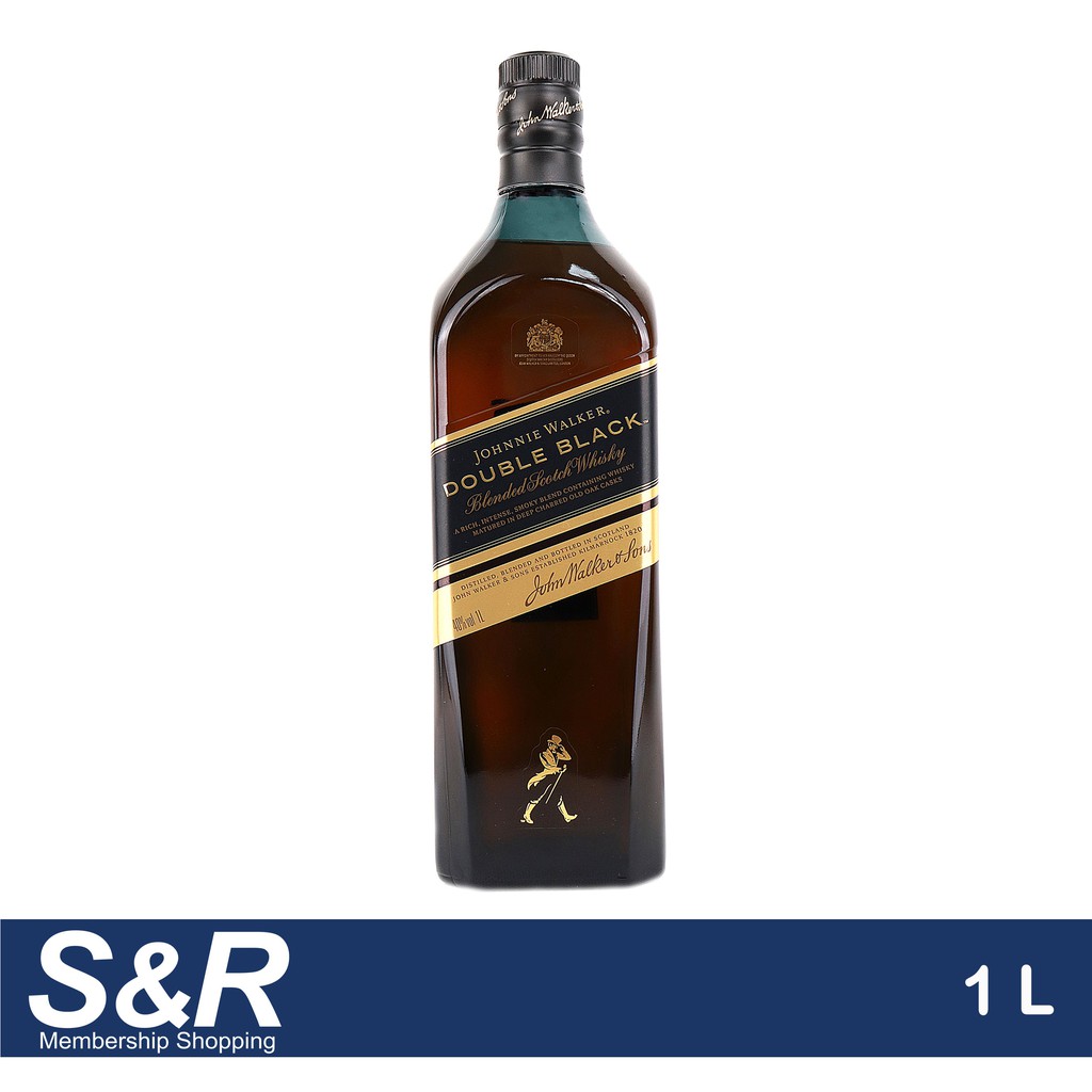 Johnnie Walker Double Black Blended Scotch Whisky 1L Shopee Philippines