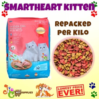 SmartHeart Kitten Cat Food - Chicken Fish Egg & Milk 1kg REPACKED Smart Heart