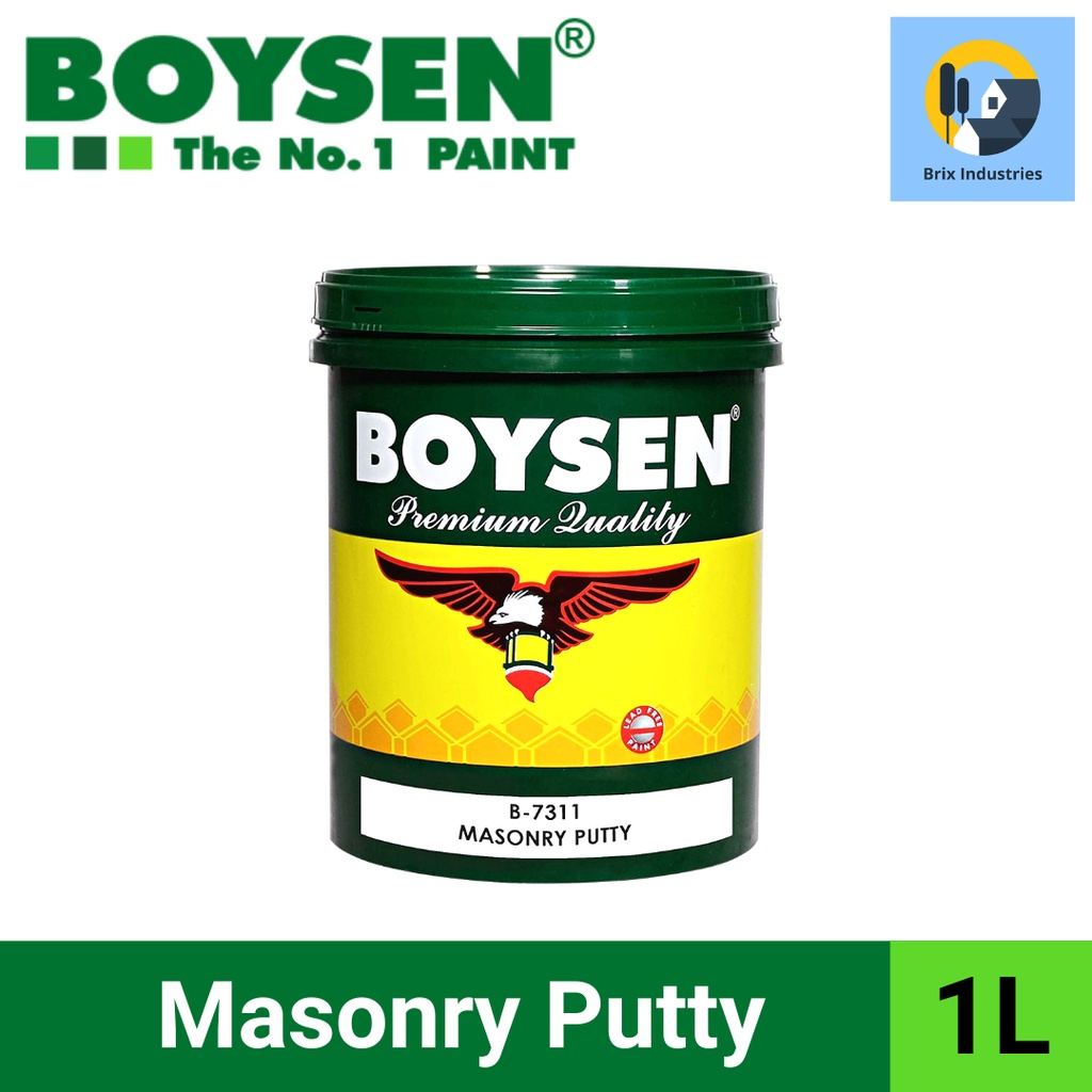 Boysen Masonry Putty 1 Liter B-7311 Water Based Masilya Brix Industries ...