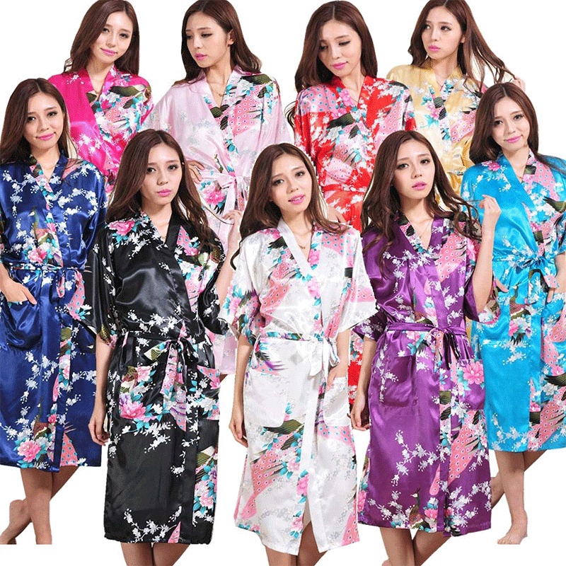 floral kimono robes for bridesmaids