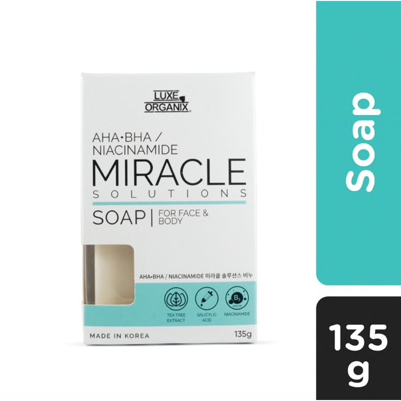 Luxe Organix Miracle Soap For Face & Body 135g Shopee Philippines
