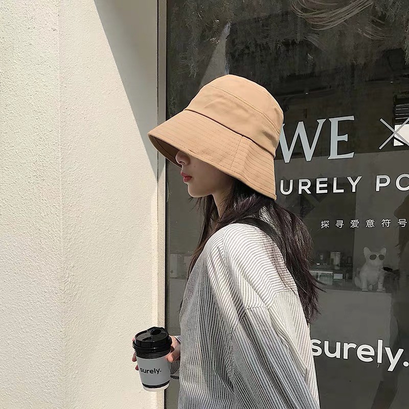 bucket hat round face