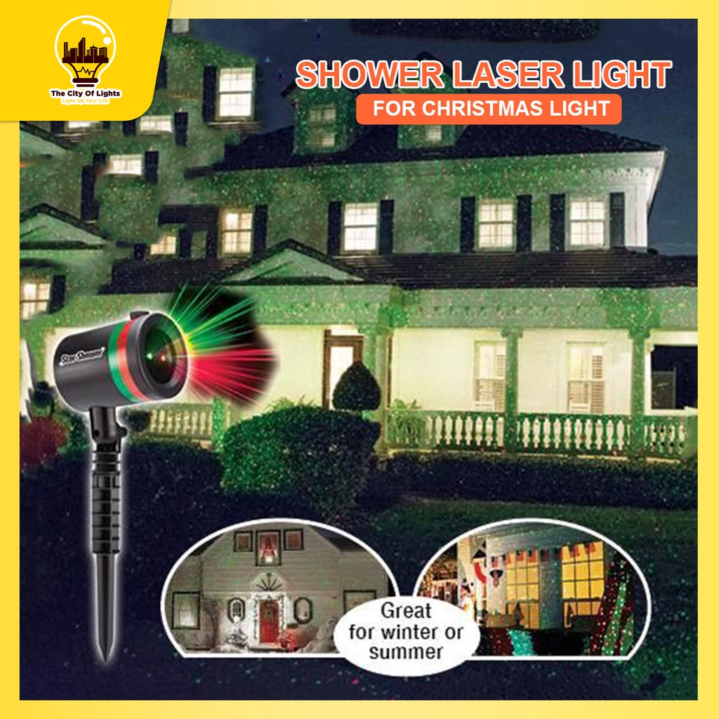 TCLS 12 Slides Star Shower Slide Show Laser Light For Christmas Lights
