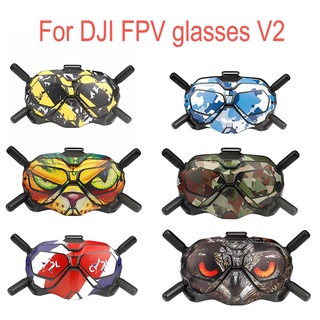 Sticker decal skin protective cover For DJI FPV goggles V2 Accessories Carbon Fiber Stickers Waterproof Sticke