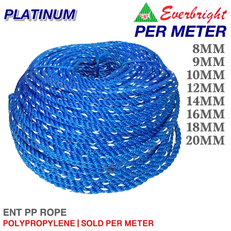 Per Mtr 7MM20MM ENT Skyline Polypropylene PP Rope Twine Lubid