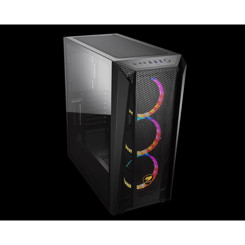 COUGAR MX660 MESH RGB MID-TOWER GAMING CASE W/ARGB VK120*3FAN/TG (ATX ...