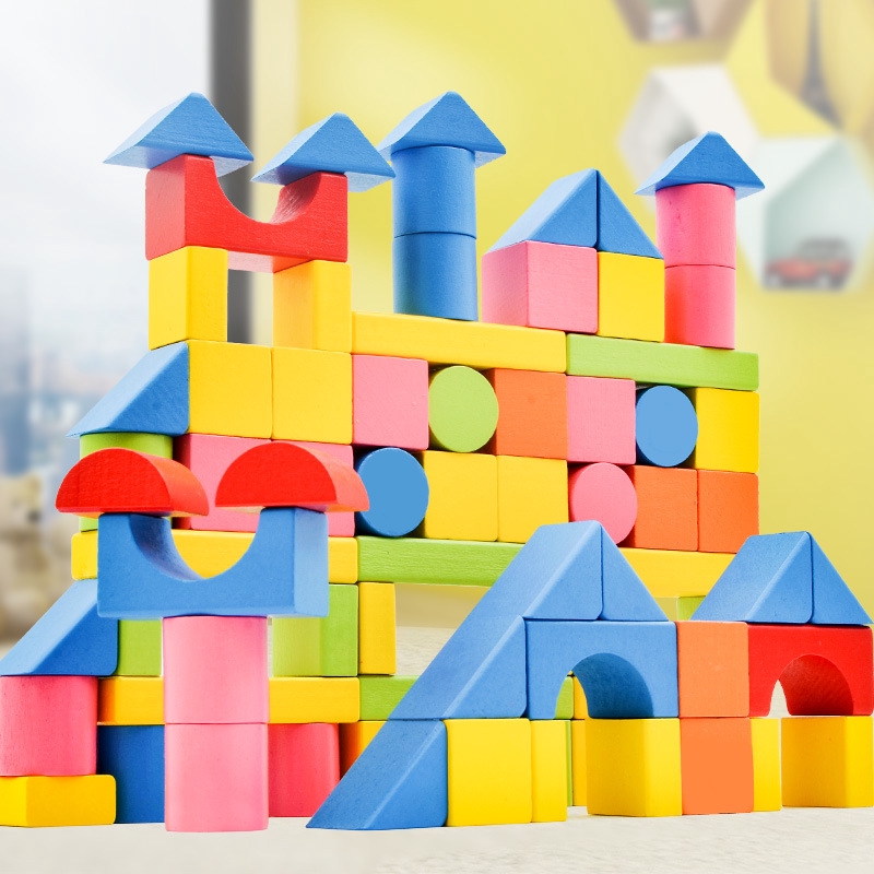 UC children's building blocks wood assembly baby toys puzzle for boys