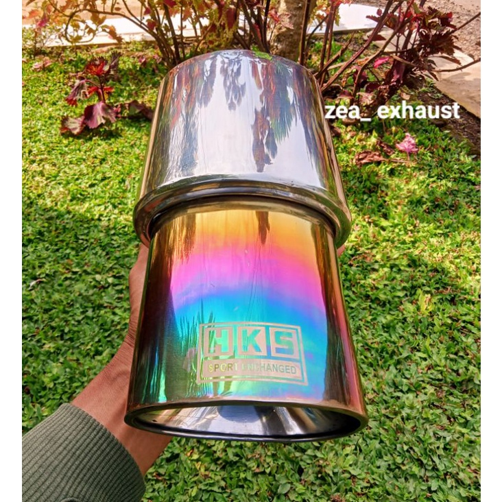 Hks OVAL / HKS Box / PELANGI / HKS RACING Car RACING Exhaust FOR avanza, jazz, brio, ayla, calya