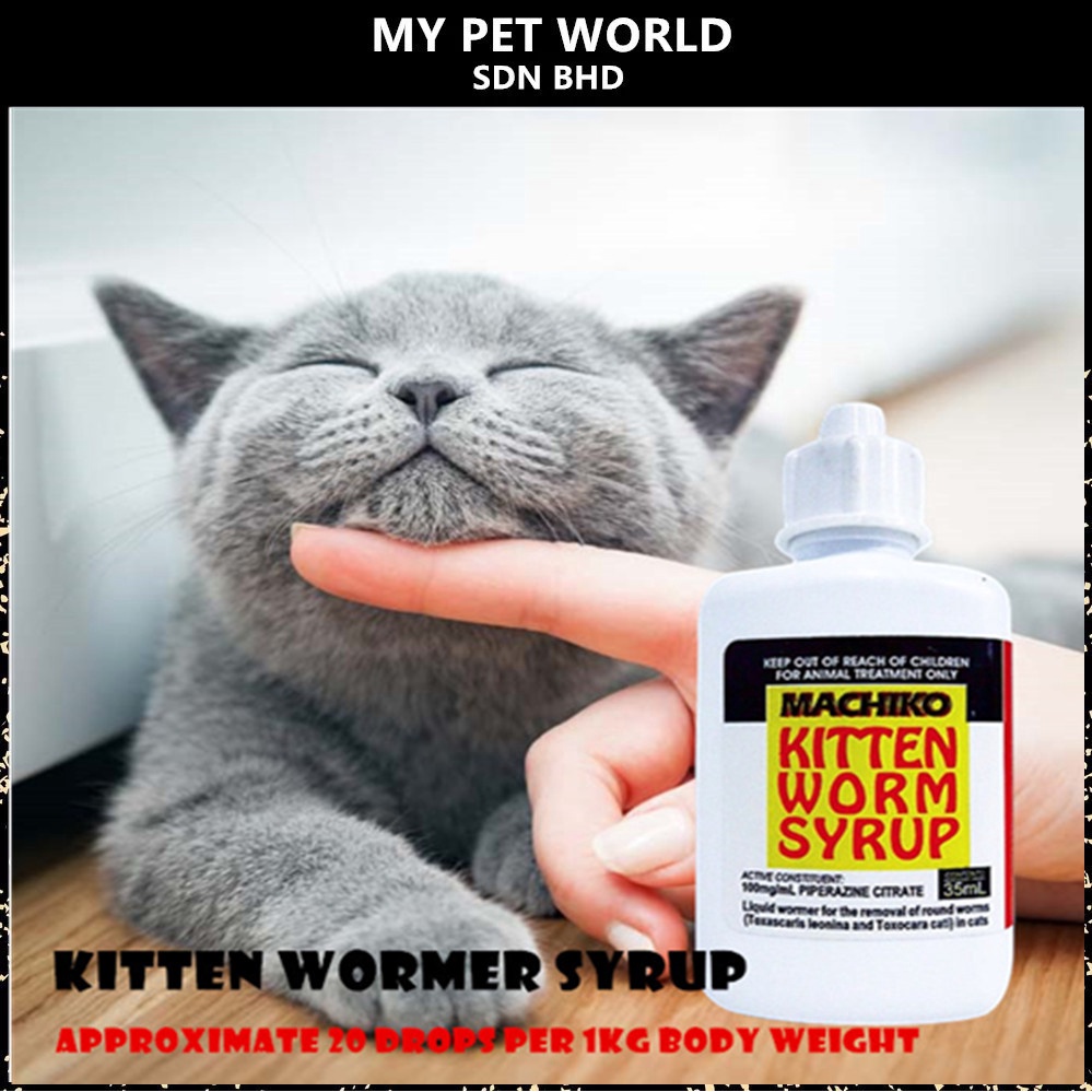 Machiko Kitten Wormer Syrup 35ML Shopee Philippines