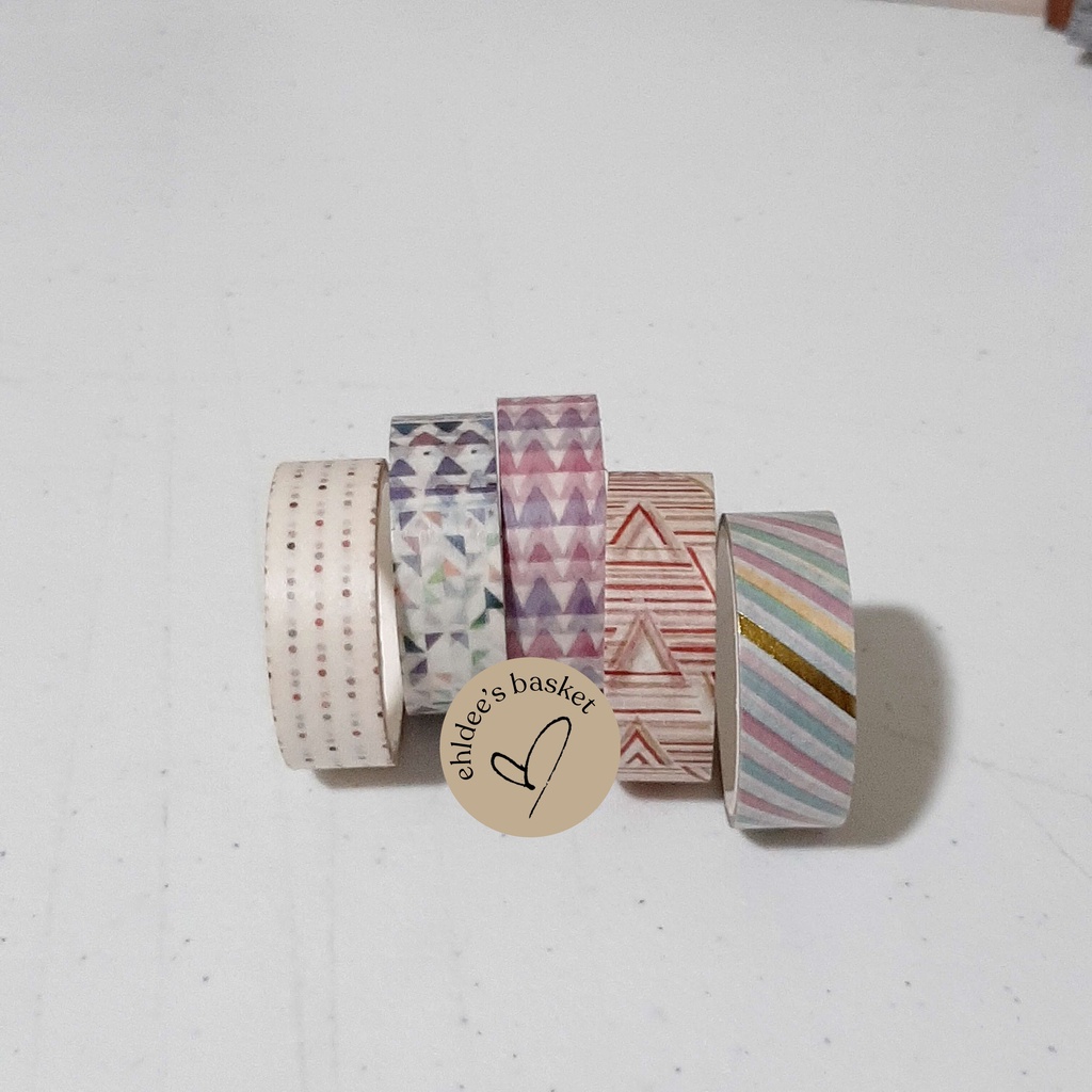 Geometric Washi Tape (full roll) Shopee Philippines