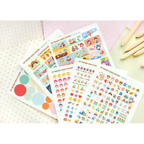 My Melody Deco Stickers Girl Patterns Flowers Activities Shopee