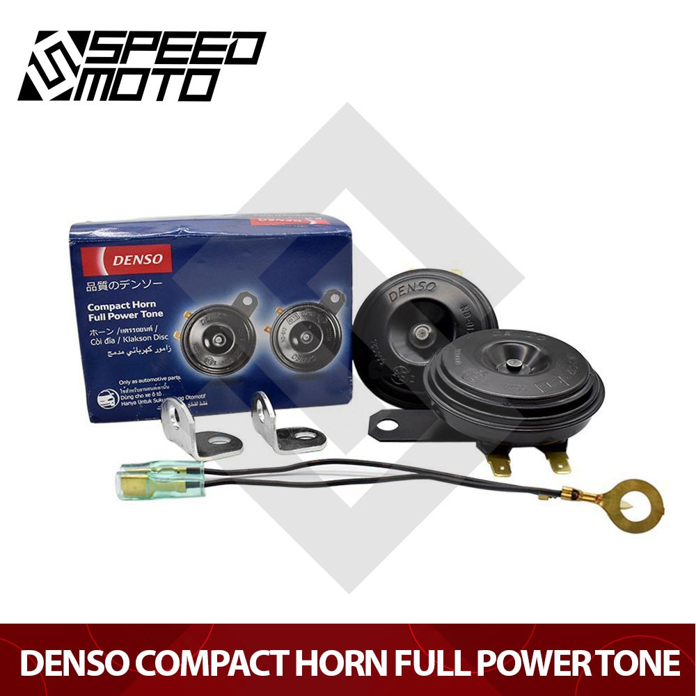 Denso Original Compact Horn Full Power Tone Small for all Motorcycle / Universal Compact Horn