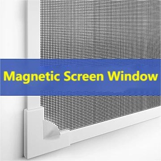 Adjustable DIY Customize Magnetic Window Screen windows Washable Curtain Anti Fly Mosquito Net