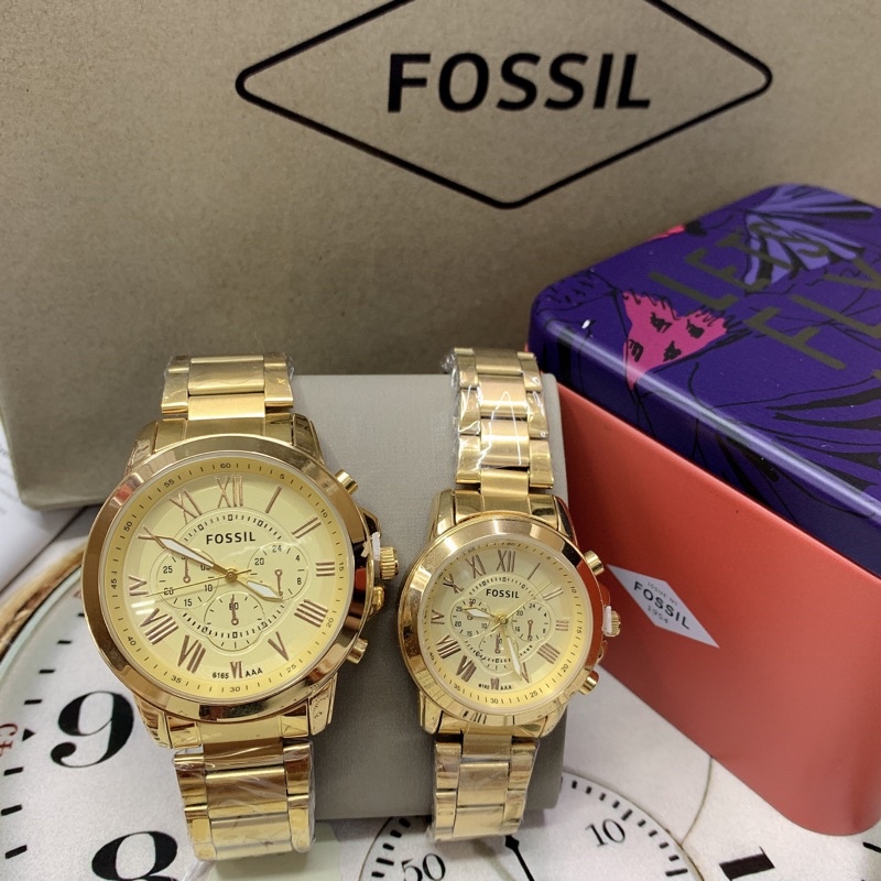 fossil gold watch price