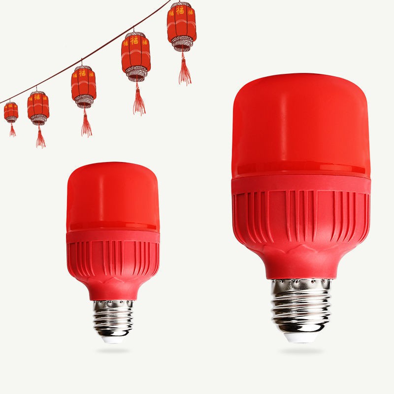 Red High Power Led Bulb Lamp E27 220v, Red Chandelier Light Bulbs Led