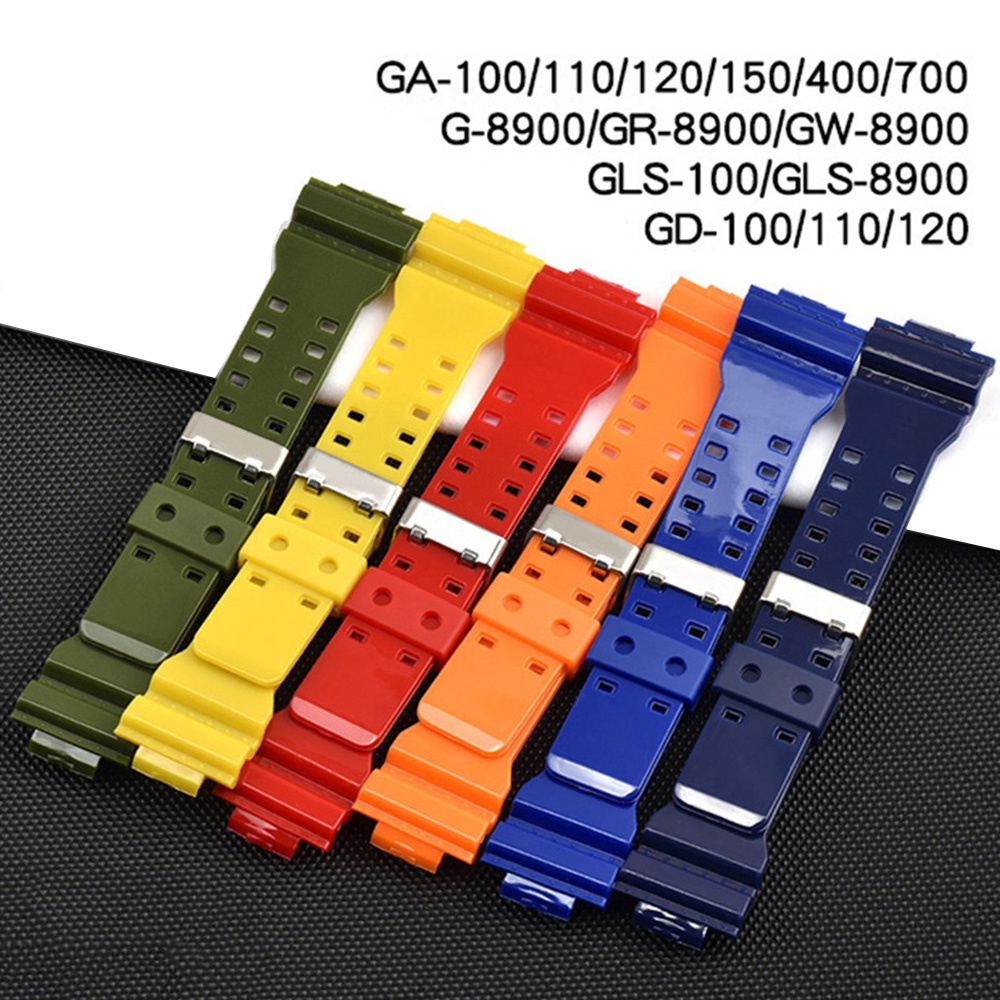 Resin Watch Strap for Casio g-Shock for Casio G-Shock GA-100/110/120, GD-100/110/120 GLS-8900 Watch Band