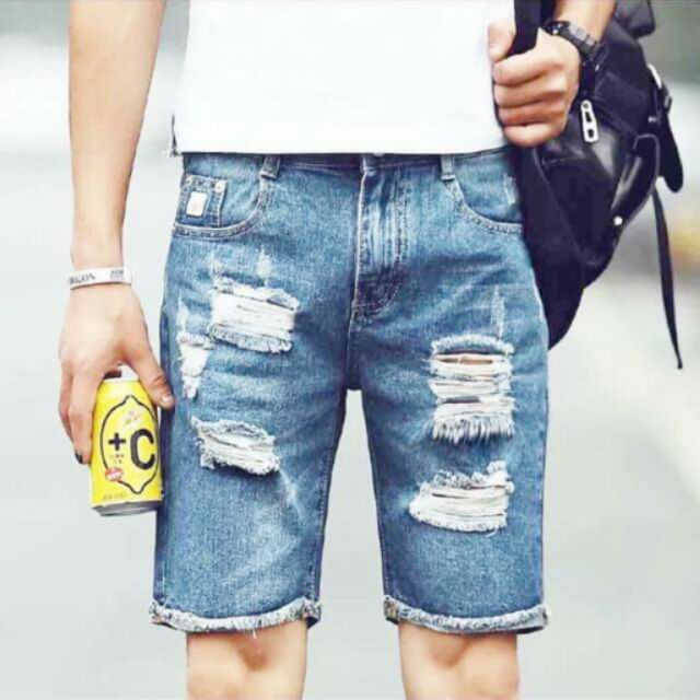 tattered shorts mens