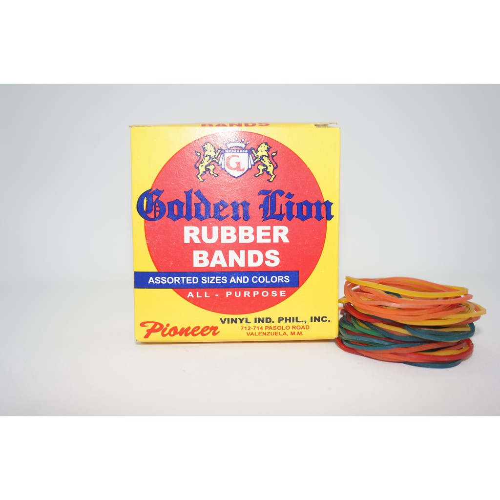 GOLDEN Lion Rubber Bands Assorted Colors Shopee Philippines
