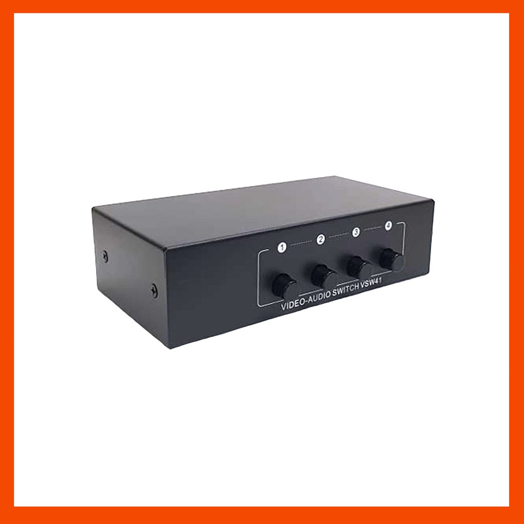 VSW41 Audio Video Selector 4 Input-1 Output Heavy Duty | Shopee Philippines