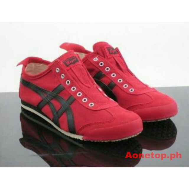 onitsuka slip on red