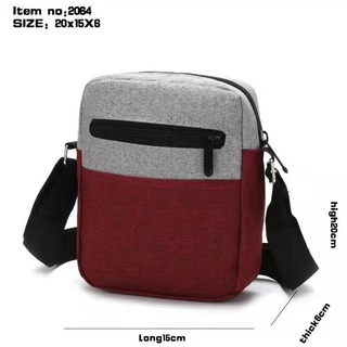 Men's Sling Bag JP #2054 Slunt Zip Mens Crossbag #6