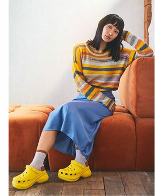 crocs bae clog yellow