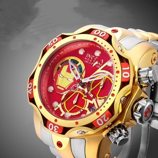 Hot sale Marvel limited edition Iron Man red INVICTA same paragraph European and American large quar #1
