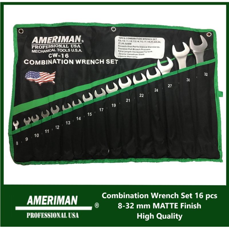 hoyoma combination wrench set raised 14pcs 16pcs open wrench box wrench