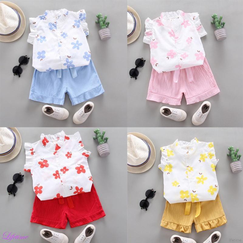 shorts and top set for baby girl