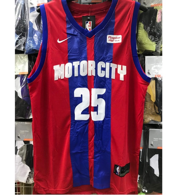 motor city derrick rose jersey