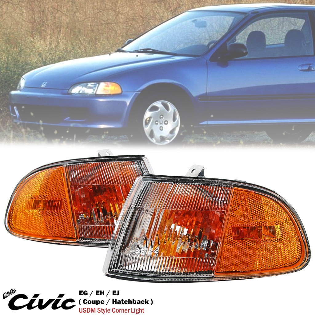 thumbnail image 2 of TYC Clear Corner Lights – 92-95 Honda Civic EG Hatchback – OE 33300SR3013, 33350SR3013 2 of 3