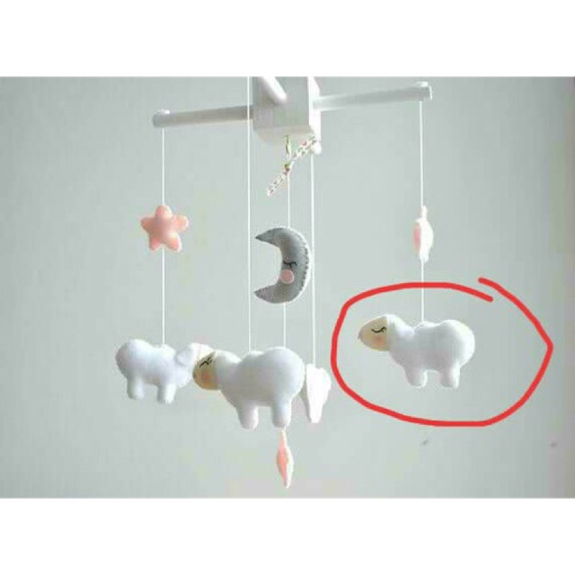 cot mobile sheep