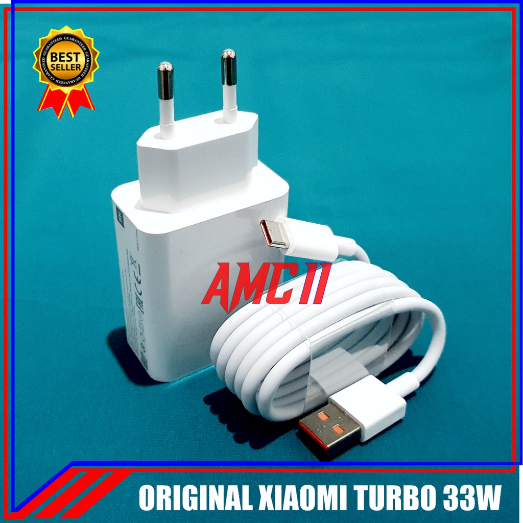 Set 33W 100-240V Travel Adapter and Type C Cable Charger for Xiaomi Mi ...